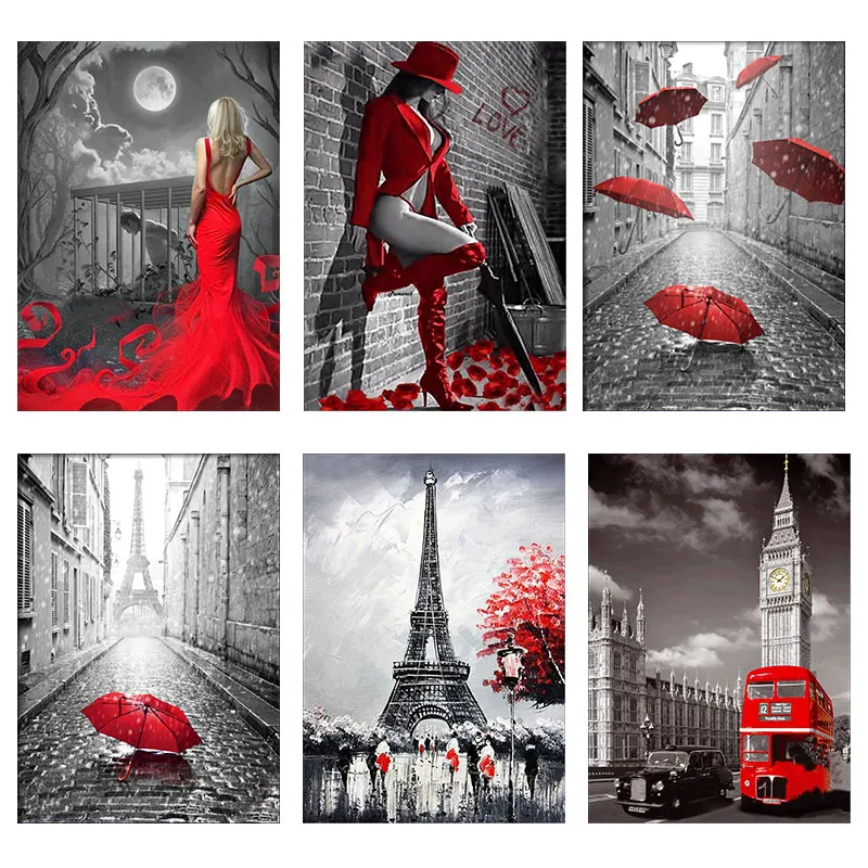 5D Diamond Painting DIY full square Diamond Painting Cross Stitch Needlework Diamond Mosaic Embroidery Paris Red Umbrella Patter
5D Diamond Painting DIY full square Diamond Painting Cross Stitch Needlework Diamond Mosaic Embroidery Paris Red Umbrella Patter