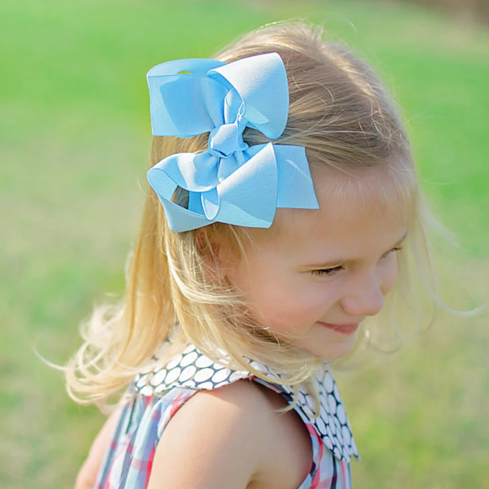 2 Pcs/lot 4" Colorful Solid Hairbow With Clips Grosgrain Ribbon Hairclips Boutique Handmade Hairbows For Baby Hair Accessories
2 Pcs/lot 4" Colorful Solid Hairbow With Clips Grosgrain Ribbon Hairclips Boutique Handmade Hairbows For Baby Hair Accessories