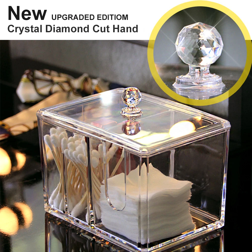 Acrylic Cotton Swab Makeup Organizer Storage Box Make Up Cotton Pad Holder Portable Container Cosmetics Organizer Storage Case
Acrylic Cotton Swab Makeup Organizer Storage Box Make Up Cotton Pad Holder Portable Container Cosmetics Organizer Storage Case