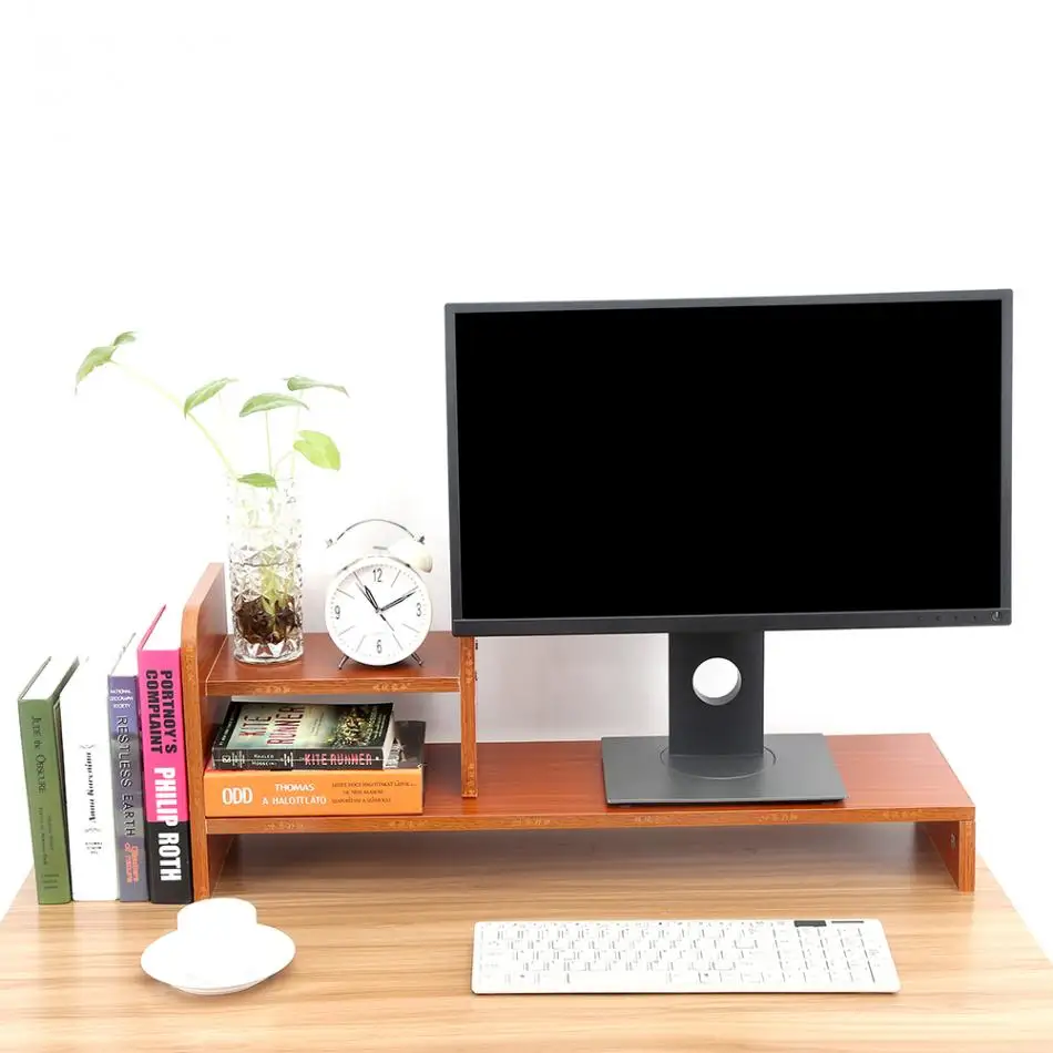 Computer Laptop Monitor Riser Stand Home Office Desktop Wooden Storage Organizer Shelf
Computer Laptop Monitor Riser Stand Home Office Desktop Wooden Storage Organizer Shelf