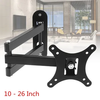 

10KG Adjustable TV Wall Mount Bracket Flat Panel TV Frame Support 10 Degrees Tilt with Small Wrench for LCD LED Monitor Flat Pan