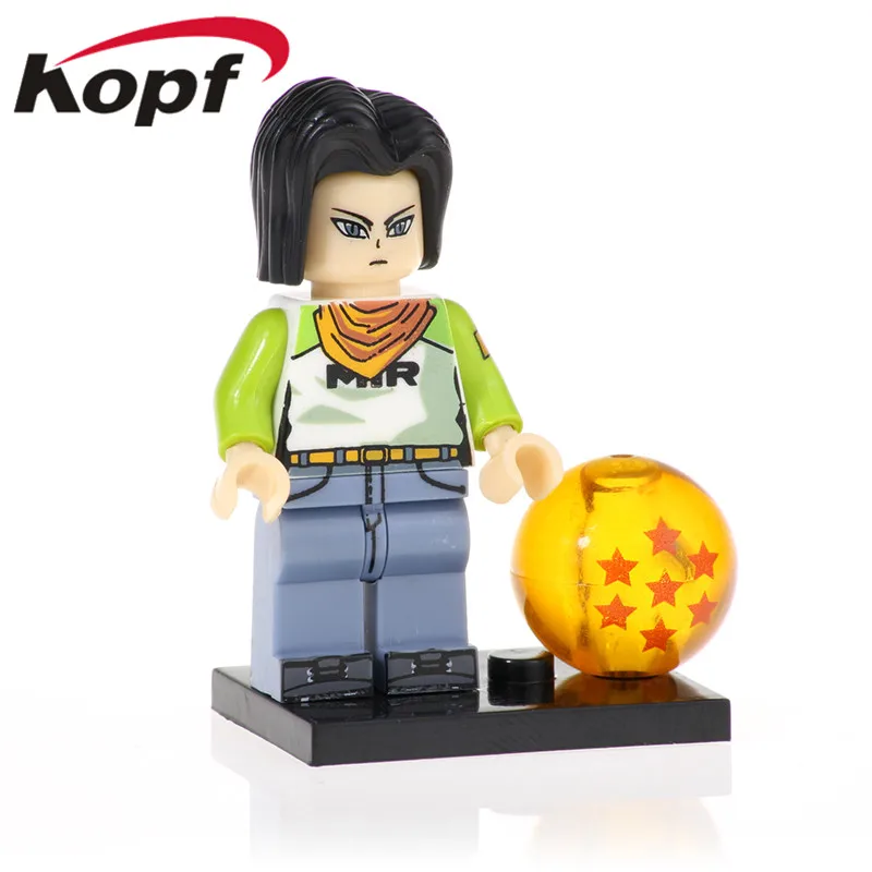 PG1383 Dragon Ball Z Figures Android 17 Saiyan Son Goku Piccolo Mr. Satan Anime Building Blocks Bricks Gift Toys For Children
PG1383 Dragon Ball Z Figures Android 17 Saiyan Son Goku Piccolo Mr. Satan Anime Building Blocks Bricks Gift Toys For Children