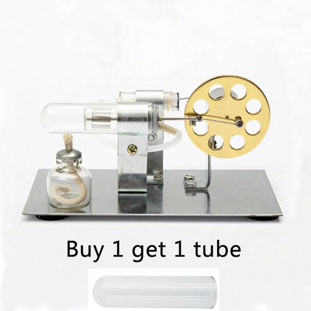 DIY Single Cylinder Stirling Engine Elegant Experimental Science Education Model Building +1pc Heat-resistant Glass Tube
DIY Single Cylinder Stirling Engine Elegant Experimental Science Education Model Building +1pc Heat-resistant Glass Tube
