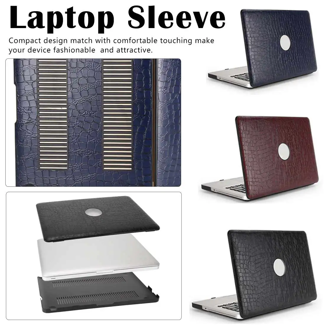 PU Leather Cover Laptop accessories Laptop Case for MacBook Air Retina Frosted protective shell crocodile pattern pc
PU Leather Cover Laptop accessories Laptop Case for MacBook Air Retina Frosted protective shell crocodile pattern pc