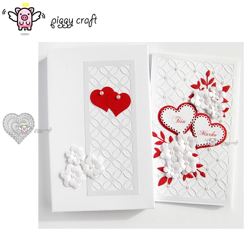 Piggy Craft metal cutting dies cut die mold 7Pcs Lace heart frame Scrapbook paper craft knife mould blade punch stencils dies
Piggy Craft metal cutting dies cut die mold 7Pcs Lace heart frame Scrapbook paper craft knife mould blade punch stencils dies