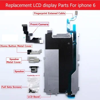 Full Set parts For Apple iPhone 6 6 plus LCD display Metal Bezel /Front camera /speaker /home button flex cable/ Screw/ Bracket
Full Set parts For Apple iPhone 6 6 plus LCD display Metal Bezel /Front camera /speaker /home button flex cable/ Screw/ Bracket
