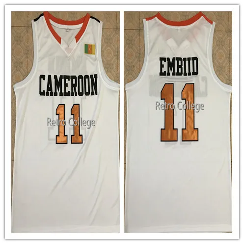 #11 Joel Embiid Team Cameroon Mens Basketball Jersey embroidery Stitched Custom Any name and number
#11 Joel Embiid Team Cameroon Mens Basketball Jersey embroidery Stitched Custom Any name and number