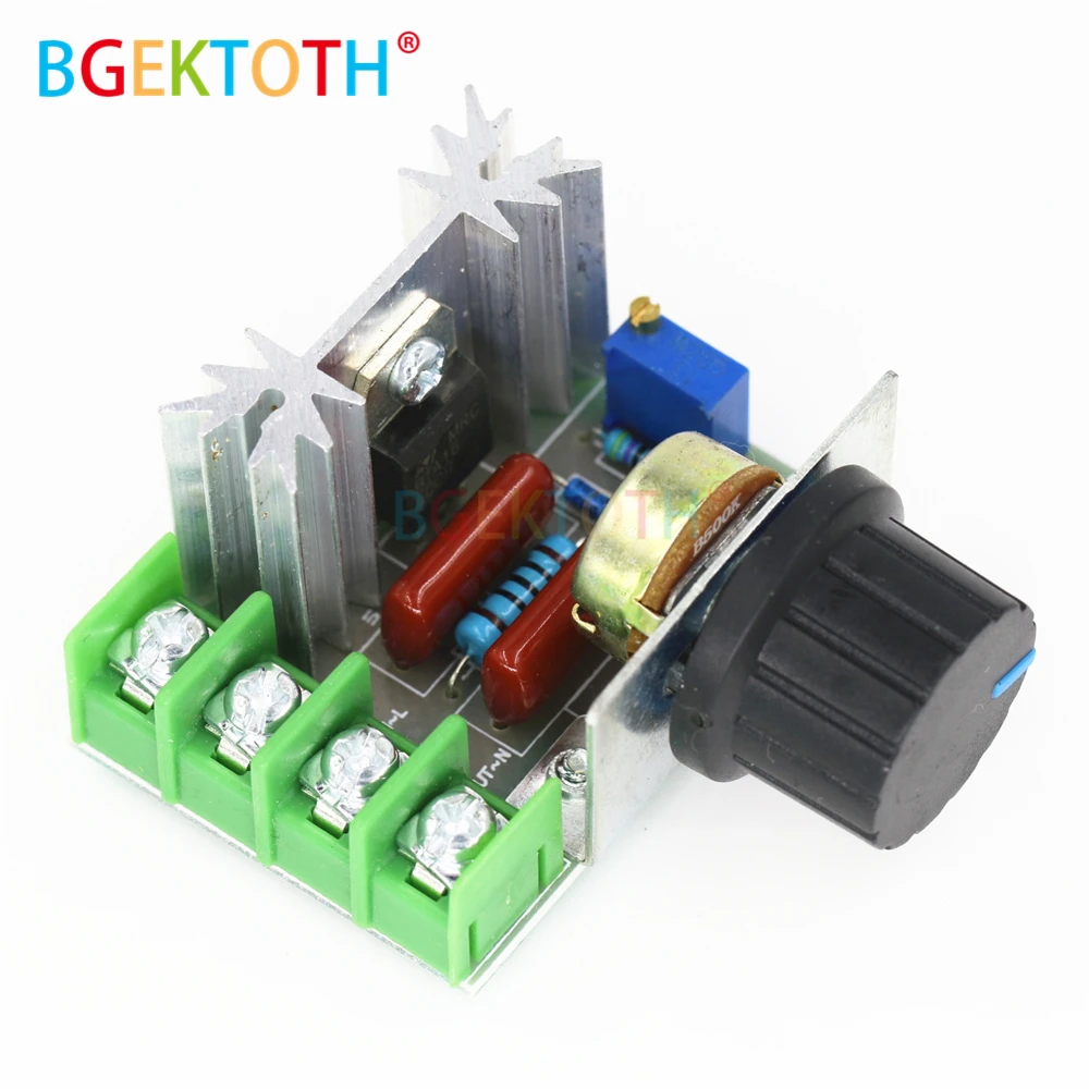 AC 50-220V 25A 2000W Motor Controller SCR High-power Electronic Voltage Regulator Module Motor Speed Controller
AC 50-220V 25A 2000W Motor Controller SCR High-power Electronic Voltage Regulator Module Motor Speed Controller