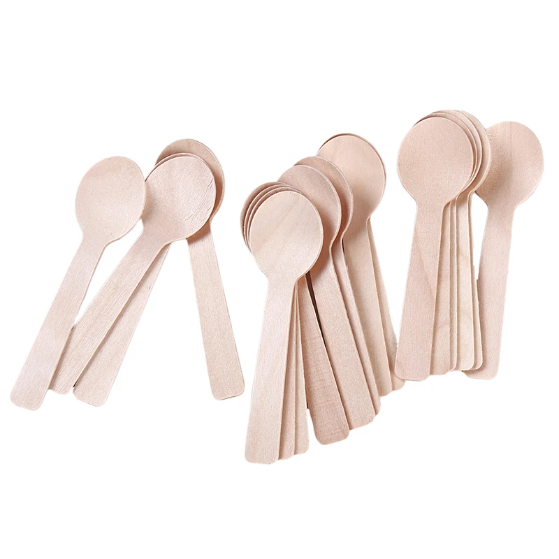 100Pcs/Pack Ice Cream Scoop Disposable Wooden Spoon Coffee Honey Spoon Teaspoon Tableware Mini Cutlery Set Kitchen Accessories
100Pcs/Pack Ice Cream Scoop Disposable Wooden Spoon Coffee Honey Spoon Teaspoon Tableware Mini Cutlery Set Kitchen Accessories