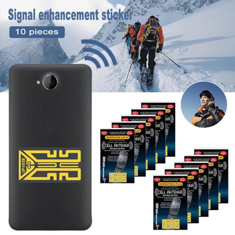 10 PCS Cellphone Phone Signal Enhancement Gen X Antenna Booster Improve Signal Antenna Booster Stickers Outdoor Camping Tools
10 PCS Cellphone Phone Signal Enhancement Gen X Antenna Booster Improve Signal Antenna Booster Stickers Outdoor Camping Tools