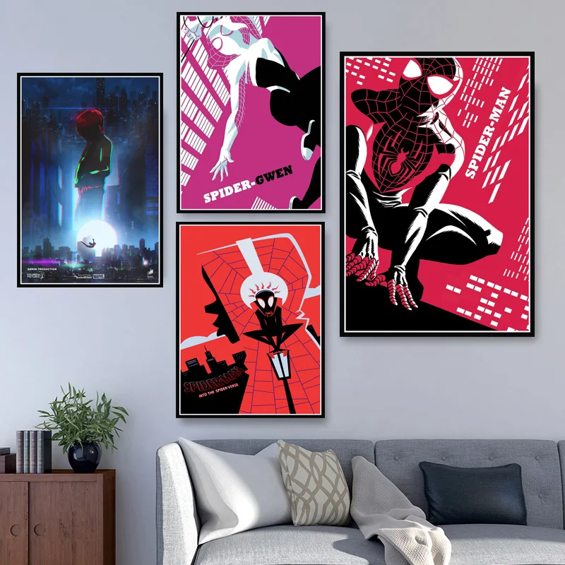 Poster And Prints Spider Man Into The Spider Verse Marvel Comic Movie Wall Art Painting Wall Pictures For Living Room Home Decor
Poster And Prints Spider Man Into The Spider Verse Marvel Comic Movie Wall Art Painting Wall Pictures For Living Room Home Decor