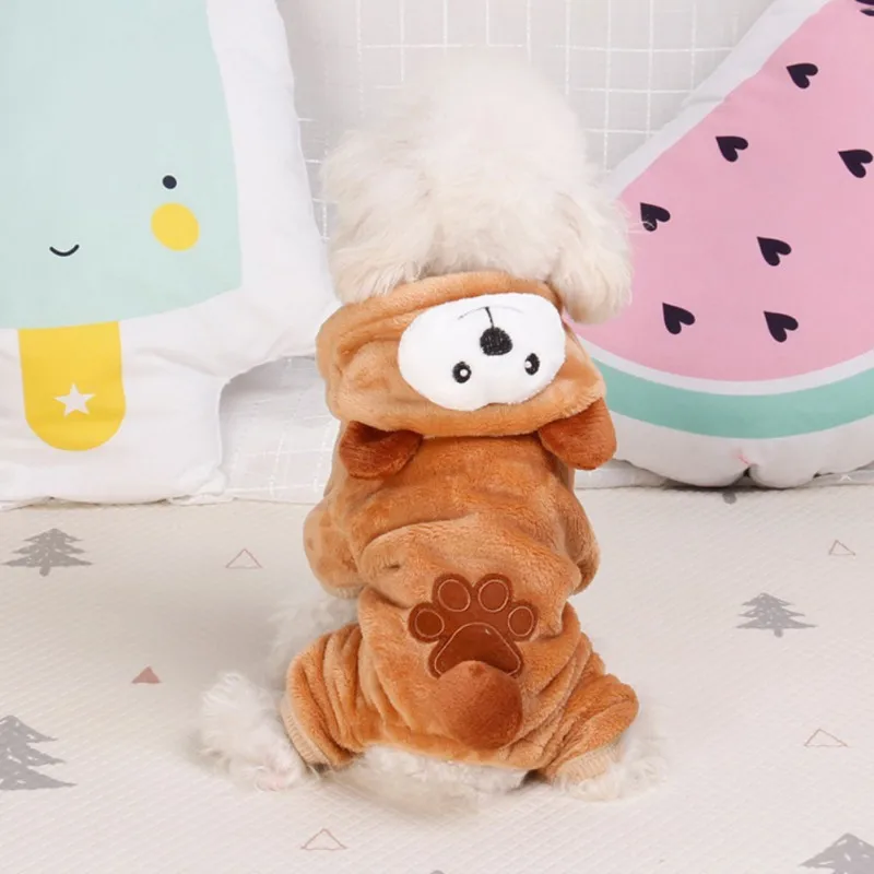 Pet Winter Warm Flannel Four Legs Coats Costume for Dogs Puppy Thickened Hoodie Coat Brown Bear
Pet Winter Warm Flannel Four Legs Coats Costume for Dogs Puppy Thickened Hoodie Coat Brown Bear