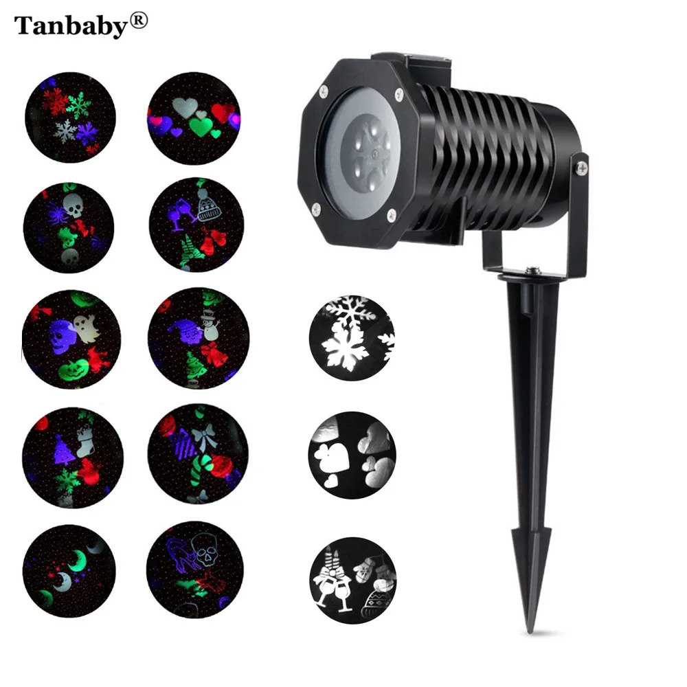 Tanbaby Outdoor 10 Type Moving Pattern Snowflakes Laser Projector Stage Light Garden Landscape Holiday Christmas Party lights
Tanbaby Outdoor 10 Type Moving Pattern Snowflakes Laser Projector Stage Light Garden Landscape Holiday Christmas Party lights