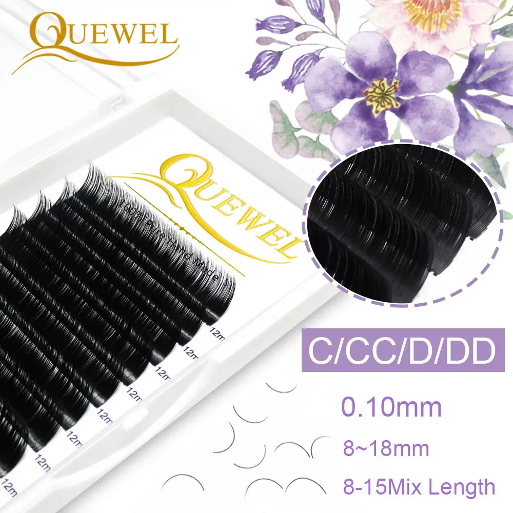 Quewel False Mink Eyelash Extensions Thickness 0.10mm 100% Handmade All Size Length EyeLashes Wholesale Lashes Makeup Natural LY
Quewel False Mink Eyelash Extensions Thickness 0.10mm 100% Handmade All Size Length EyeLashes Wholesale Lashes Makeup Natural LY