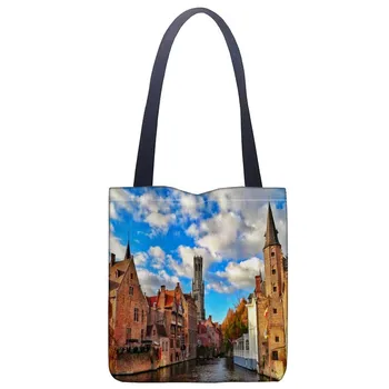 Custom Belgium Handbag Print Canvas Fabric Tote Bag Customized Eco Bags Single Shoulder Bag Custom Made Shopping Bags
Custom Belgium Handbag Print Canvas Fabric Tote Bag Customized Eco Bags Single Shoulder Bag Custom Made Shopping Bags