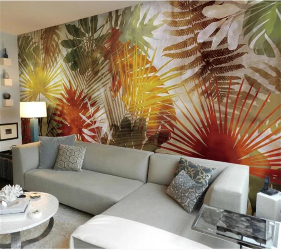 beibehang Custom Photo Wallpaper 3d mural papel de parede Southeast Asian Style Palm Tree Leaf Art Mural Background Wall paper
beibehang Custom Photo Wallpaper 3d mural papel de parede Southeast Asian Style Palm Tree Leaf Art Mural Background Wall paper