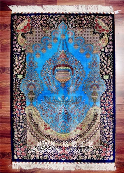 3'x4.5' Hand Weave Muslim Prayer Rug Silk Carpet Turkey Design Oriental Silk Rug Floor
3'x4.5' Hand Weave Muslim Prayer Rug Silk Carpet Turkey Design Oriental Silk Rug Floor