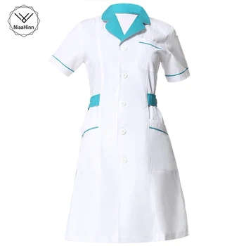 Summer Ladies Medical Robe clinical experiment women medical uniform pharmacy hospital doctor coat White coats nurse uniforms
Summer Ladies Medical Robe clinical experiment women medical uniform pharmacy hospital doctor coat White coats nurse uniforms