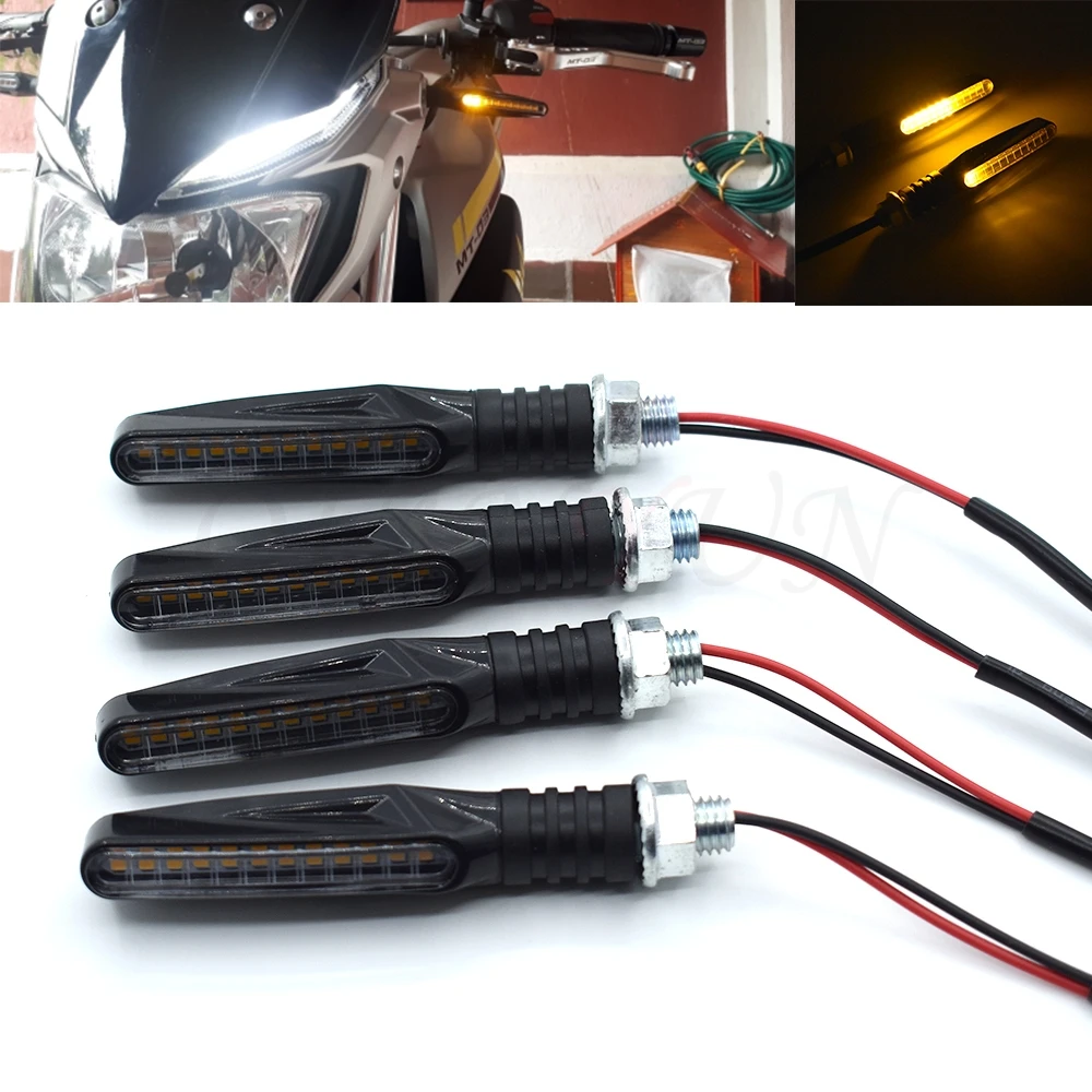 Universal Motorcycle LED Flexible Flow Steering Signal Indicator Amber Light For Kawasaki ZZR600 ZX636R ZX6RR ZX9R ZX10R ZX12R
Universal Motorcycle LED Flexible Flow Steering Signal Indicator Amber Light For Kawasaki ZZR600 ZX636R ZX6RR ZX9R ZX10R ZX12R