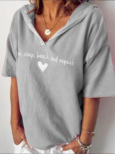 2019 Summer Women Half Sleeve Hooded Blouse Ladies Casual Shirt Autumn Female Fashion Loose Plus Size Tops Woman Clothes M-2XL
2019 Summer Women Half Sleeve Hooded Blouse Ladies Casual Shirt Autumn Female Fashion Loose Plus Size Tops Woman Clothes M-2XL