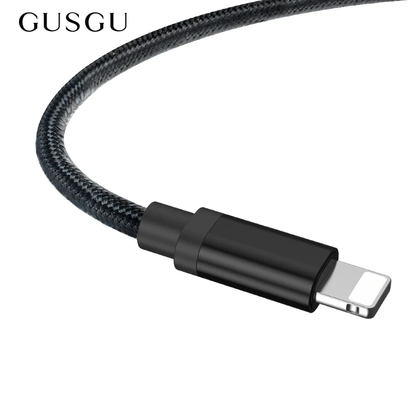 GUSGU Cable for iPhone X 8 7 6 5 6s 2.4A Fast Charging Cable USB Sync Data Cables for iPhone XR 5s 5C SE iPad Usb Charger Cord
GUSGU Cable for iPhone X 8 7 6 5 6s 2.4A Fast Charging Cable USB Sync Data Cables for iPhone XR 5s 5C SE iPad Usb Charger Cord