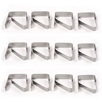 Fixmee 12pc Stainless Steel Tablecloth Cover Clips Holder Clamps for Party Picnic
Fixmee 12pc Stainless Steel Tablecloth Cover Clips Holder Clamps for Party Picnic