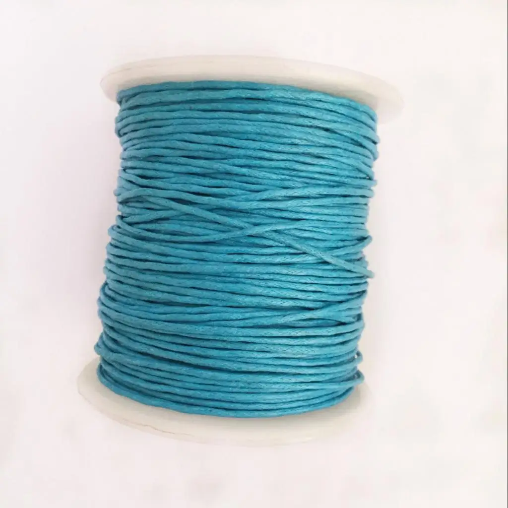 12 Rolls 80 Meters 1mm Waxed Cotton Cords Thread for DIY Bracelet Jewelry Making 12 Colors