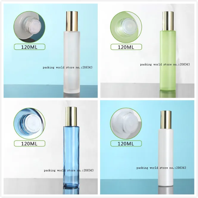 100ml frosted/green/blue/white glass bottle shiny gold lid plastic stopper for serum/lotion/emulsion/toner cosmetic packing
100ml frosted/green/blue/white glass bottle shiny gold lid plastic stopper for serum/lotion/emulsion/toner cosmetic packing