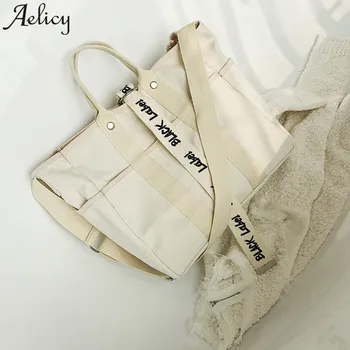 Aelicy Girl Handbags Canvas Letter Ladies Crossbody Bags Simple Canvas Tote Bag for women 2020 bolsa feminina drop ship hot
Aelicy Girl Handbags Canvas Letter Ladies Crossbody Bags Simple Canvas Tote Bag for women 2020 bolsa feminina drop ship hot