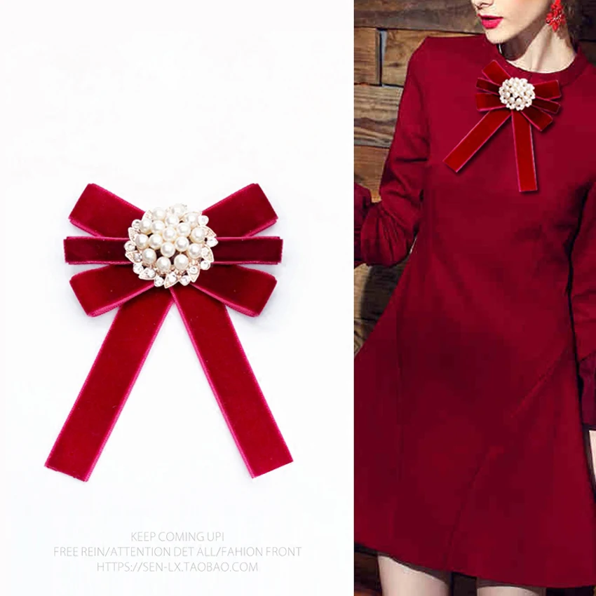 Europe Vintage Women's Bow Tie solid velvet pearl bowtie fashion Student Hotel Clerk Waitress Neck Wear shirt accessories
Europe Vintage Women's Bow Tie solid velvet pearl bowtie fashion Student Hotel Clerk Waitress Neck Wear shirt accessories