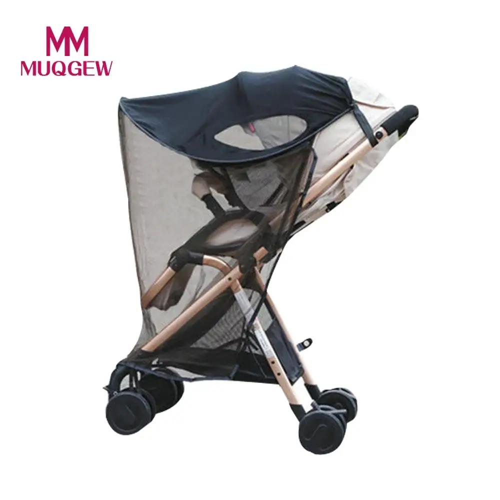 UV Sun Shade Canopy Baby Buggy Stroller Pram Pushchair Umbrella Parasol Net UK