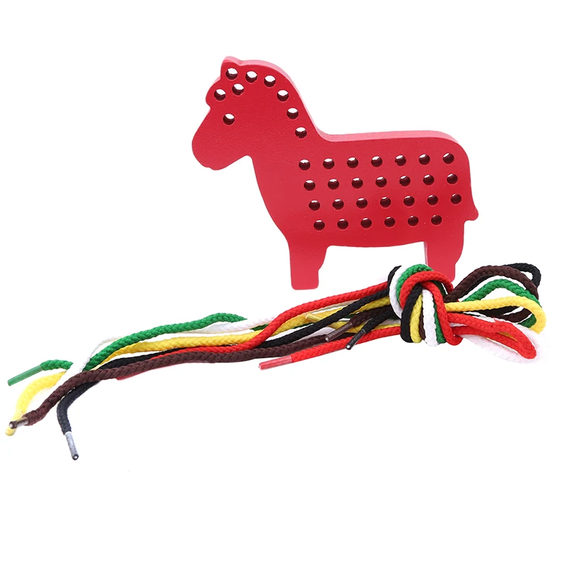Children Montessori Horse Shape Lacing Board Game Wooden Toddler Sew On Threading Toy Set Kids Early Learning Educational Toys
Children Montessori Horse Shape Lacing Board Game Wooden Toddler Sew On Threading Toy Set Kids Early Learning Educational Toys