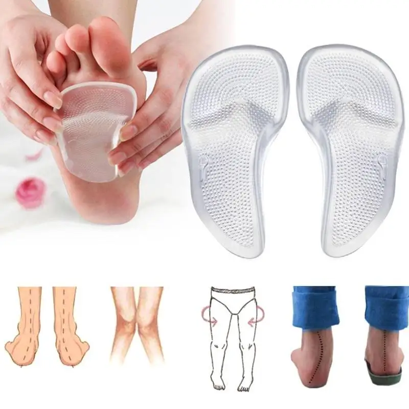 1 Pair Orthopedic Orthotics Flat Foot Correct Shoe Insole Shock-Absorbant Silicone Gel High Heels Arch Support Shoe Inserts Pad
1 Pair Orthopedic Orthotics Flat Foot Correct Shoe Insole Shock-Absorbant Silicone Gel High Heels Arch Support Shoe Inserts Pad