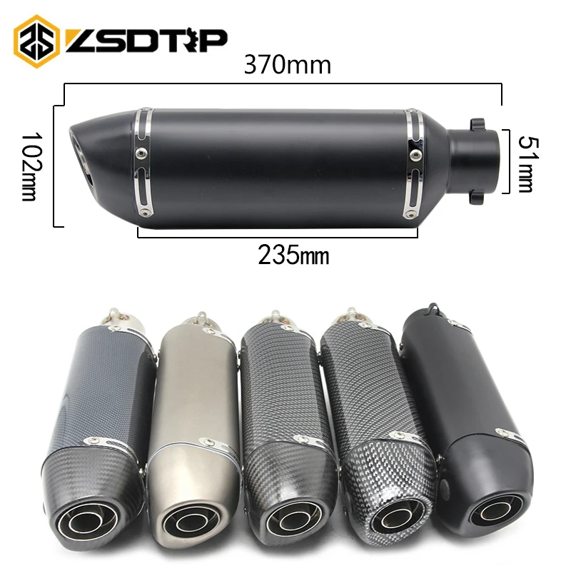 ZSDTRP 51mm Universal Modified Motorcycle Motocross Exhaust Muffler Dirt Bike Exhaust With DB Killer Fit Motorbike Scooter ATV
ZSDTRP 51mm Universal Modified Motorcycle Motocross Exhaust Muffler Dirt Bike Exhaust With DB Killer Fit Motorbike Scooter ATV