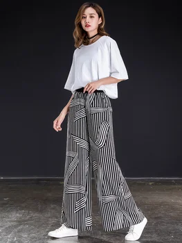 shangege Bohemian chiffon wide leg pants women high waist loose casual trousers 2019 summer new striped pants
shangege Bohemian chiffon wide leg pants women high waist loose casual trousers 2019 summer new striped pants