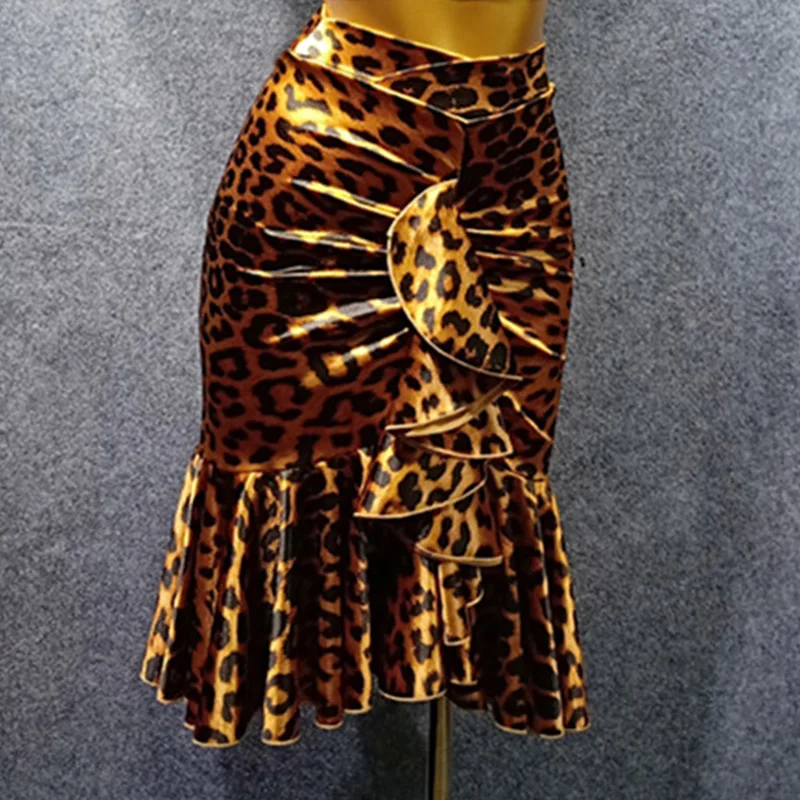 Latin Skirt Female Leopard Practice Clothing Latin Dance Skirts Women Samba Tango Cha Cha Ladies Stage Perform Dancewear DN3413
Latin Skirt Female Leopard Practice Clothing Latin Dance Skirts Women Samba Tango Cha Cha Ladies Stage Perform Dancewear DN3413