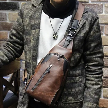 Men fashion messenger bag small pu leather shoulder bag chest pack pockets leisure brown bag handbag travel cross-body bag
Men fashion messenger bag small pu leather shoulder bag chest pack pockets leisure brown bag handbag travel cross-body bag