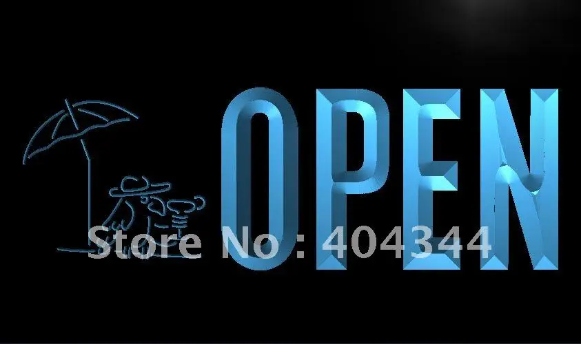 LK807- OPEN Bar Pub Club Beer Bird LED Neon Light Sign