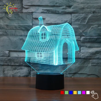 New Design Cartoon House 3D Decor Lamp Lighting LED Lampada Gradient Color Changing Table Lamp Luminaria Best New Year Kids Gift
New Design Cartoon House 3D Decor Lamp Lighting LED Lampada Gradient Color Changing Table Lamp Luminaria Best New Year Kids Gift