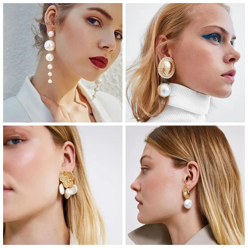 Fashion Charm Big Simulated Pearl Long Earrings Trendy Elegant Created Pearls String Statement Drop Earrings For Women Girl Gift
Fashion Charm Big Simulated Pearl Long Earrings Trendy Elegant Created Pearls String Statement Drop Earrings For Women Girl Gift
