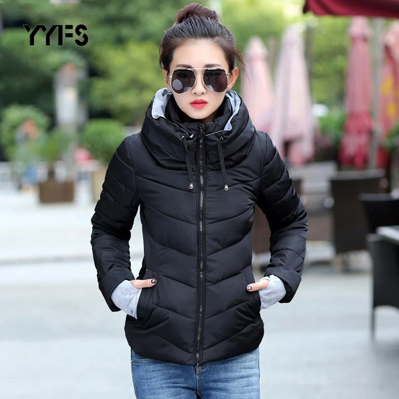 2019 Winter Jacket Womens Plus Size Femme Parkas Thicken Outerwear Solid Stand Collar Coats Short Female Slim Cotton Tops
2019 Winter Jacket Womens Plus Size Femme Parkas Thicken Outerwear Solid Stand Collar Coats Short Female Slim Cotton Tops