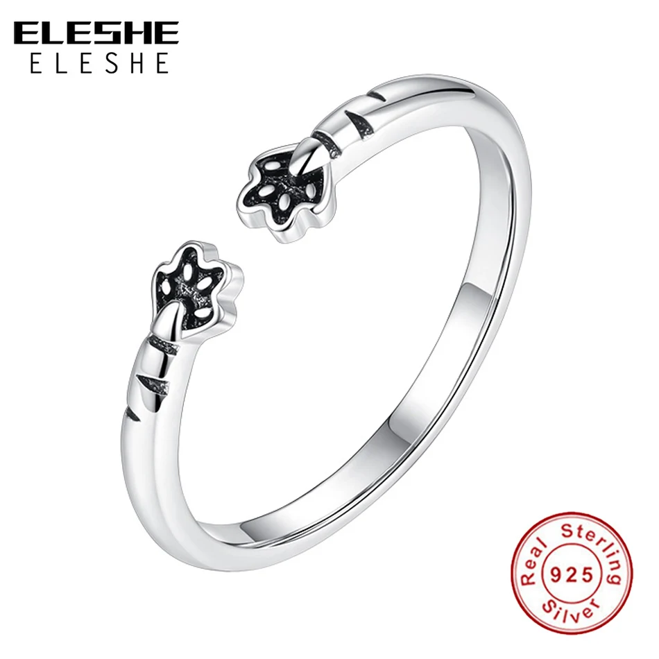 ELESHE 925 Sterling Silver Adjustable Finger Rings Black Enamel Cat & Dog Footprints Paw Silver Rings for Women Fashion Jewelry
ELESHE 925 Sterling Silver Adjustable Finger Rings Black Enamel Cat & Dog Footprints Paw Silver Rings for Women Fashion Jewelry