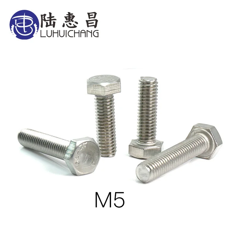 LHUICHANG M5 External Hex Hexagon Head Screws Full Threaded Up To The Head 304 Stainless Steel Bolt Machine Screws DIY Maintain
LHUICHANG M5 External Hex Hexagon Head Screws Full Threaded Up To The Head 304 Stainless Steel Bolt Machine Screws DIY Maintain
