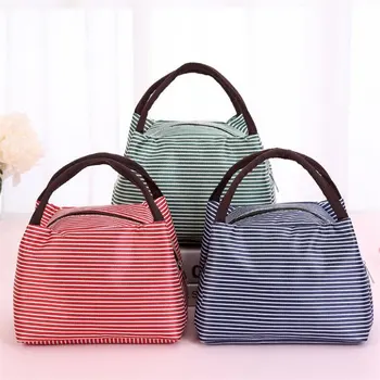 High Capacity Fresh Lunch Bag Women Oxford Lunch Container Waterproof Picnic Leisure Bag Stripe Tote School Food Storage Bags
High Capacity Fresh Lunch Bag Women Oxford Lunch Container Waterproof Picnic Leisure Bag Stripe Tote School Food Storage Bags