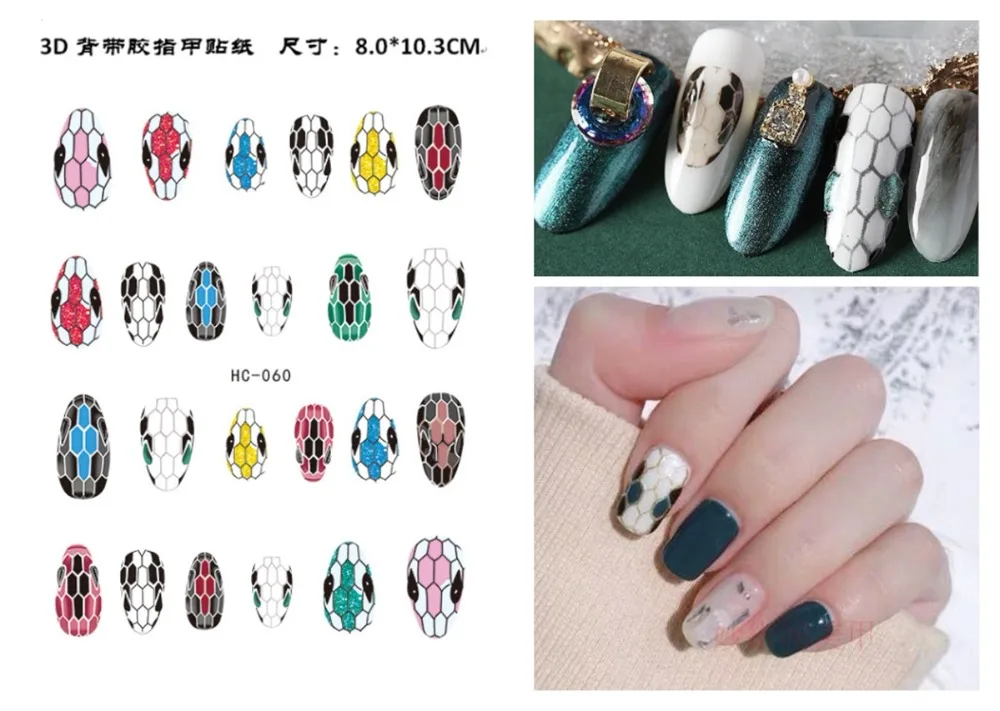 5 sheet 15 type Colorful Japanese Nail Stickers Designs Gummed 3D Nail Art Stickers Decals Makep Art Decorations HC-046-060
5 sheet 15 type Colorful Japanese Nail Stickers Designs Gummed 3D Nail Art Stickers Decals Makep Art Decorations HC-046-060