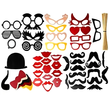 50 Pcs DIY Photography Photo Booth Props Kit for Wedding Birthdays Graduate Party Travel Selfie Dress-up Accessories
50 Pcs DIY Photography Photo Booth Props Kit for Wedding Birthdays Graduate Party Travel Selfie Dress-up Accessories