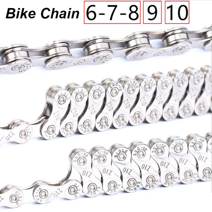 Brand Bicycle Chain Stainless Steel MTB Chain 116 Section For Mountain Road Bike Chain 6 7 8 9 10 Speeds with chain hook
Brand Bicycle Chain Stainless Steel MTB Chain 116 Section For Mountain Road Bike Chain 6 7 8 9 10 Speeds with chain hook