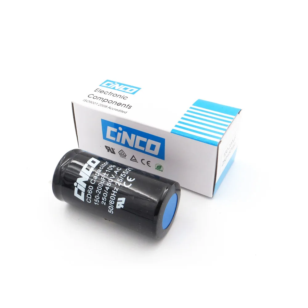 150-200uF 250-450V AC Appliance Motor Start Run Capacitor CD60 Air Compressor Capacitors Heavy Duty Electric Motor Starting
150-200uF 250-450V AC Appliance Motor Start Run Capacitor CD60 Air Compressor Capacitors Heavy Duty Electric Motor Starting