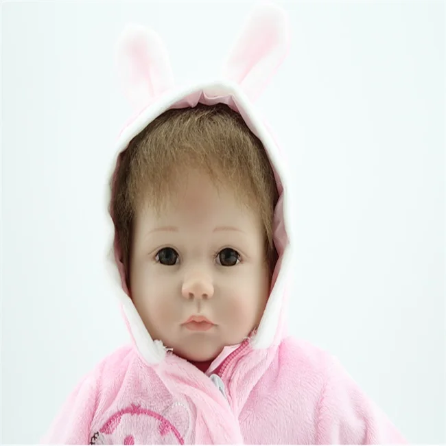 17 inches Soft Silicone Reborn Baby Dolls Baby Alive Doll for Girls Handmade Vinyl Stuffed Toys Realistic Open Eyes
17 inches Soft Silicone Reborn Baby Dolls Baby Alive Doll for Girls Handmade Vinyl Stuffed Toys Realistic Open Eyes