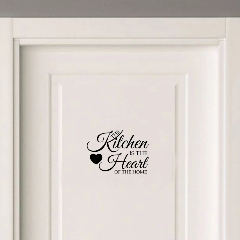 Creative THE KITCHEN IS THE HEART OF THE HOME Vinyl Door Sticker Removable Home Decoration Wall Stickers For Kids Rooms A2267
Creative THE KITCHEN IS THE HEART OF THE HOME Vinyl Door Sticker Removable Home Decoration Wall Stickers For Kids Rooms A2267